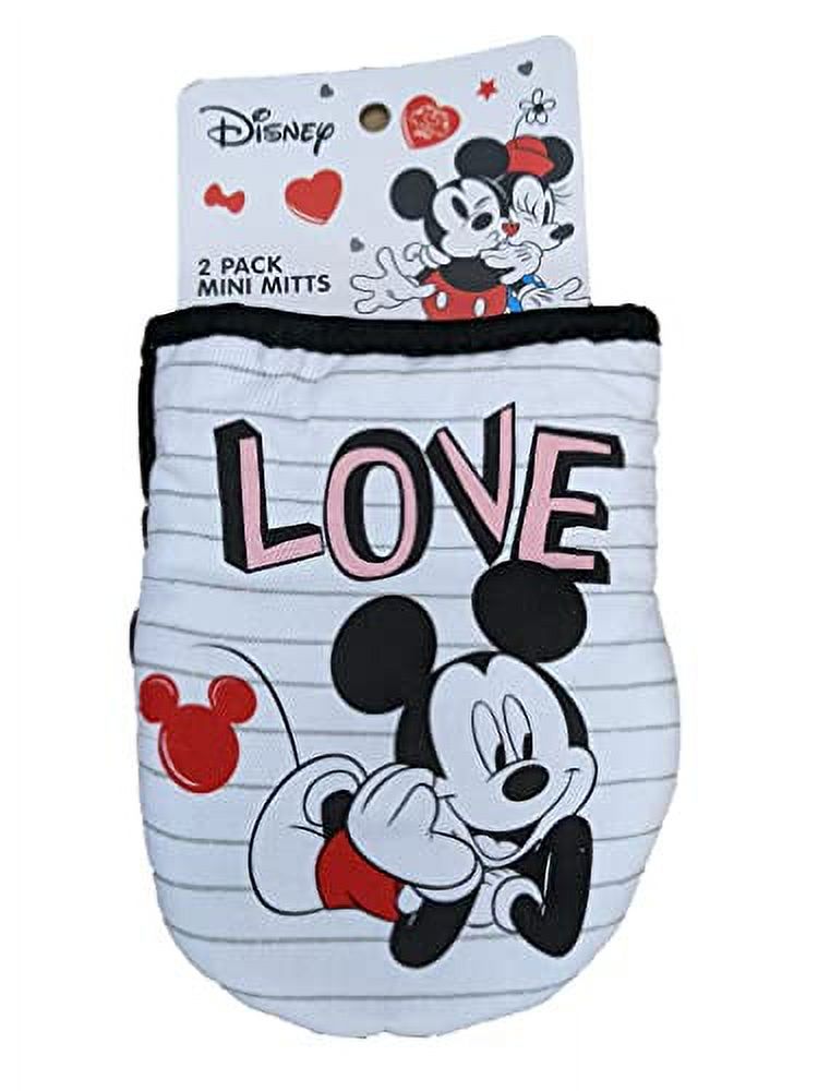 Disney Mickey Mouse 2 Pack Oversized Mini Oven Mitts Valentine's Day