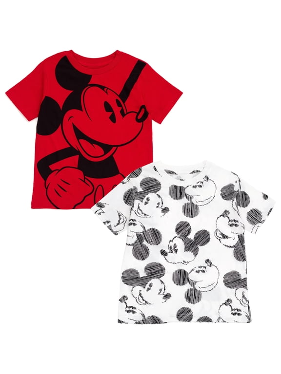 Mickey Mouse 2 Pack T-Shirts Toddler to Big Kid