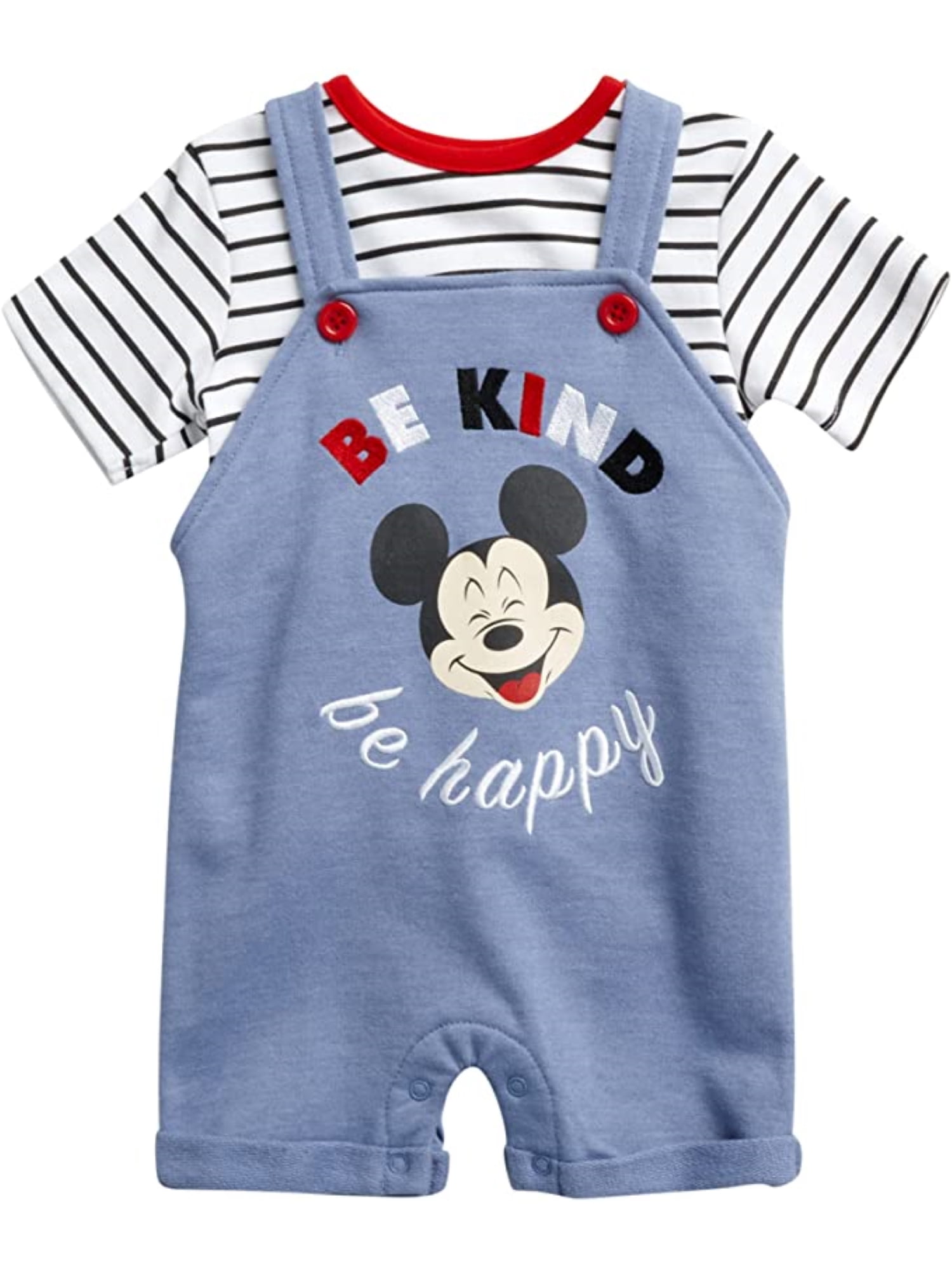 Nautinati Boys' Pack of 2 Cotton Disney Mickey Mouse T-shirts