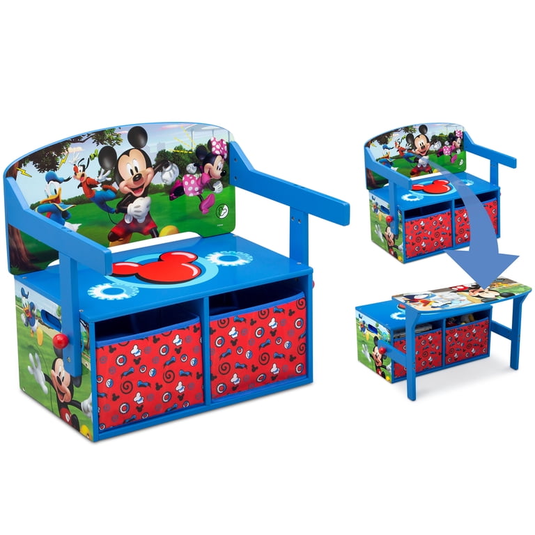 Disney Mickey Mouse 2-in-1 Activity Bench and Desk by Delta Disney Mickey Mouse 2-in-1 Activity Bench and Desk by Delta