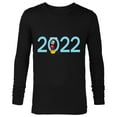 thumbnail image 1 of Disney Mickey Mouse 2022 New Year’s Eve Standard - Long Sleeve T-Shirt for Men – Customized-Black, 1 of 5