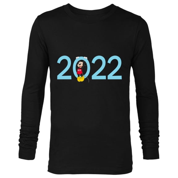 Disney Mickey Mouse 2022 New Year’s Eve Standard - Long Sleeve T-Shirt for Men – Customized-Black
