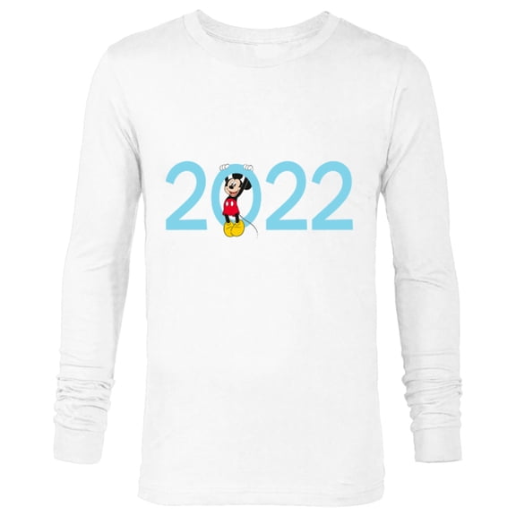 Disney Mickey Mouse 2022 New Year’s Eve Standard - Long Sleeve T-Shirt for Men – Customized-White
