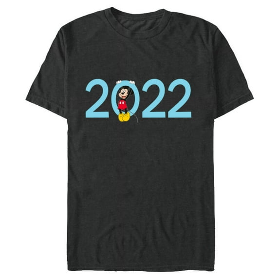 Disney Mickey Mouse 2022 New Year’s Eve Standard - Short Sleeve Blended T-Shirt for Adults – Customized-Dark Heather