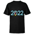 thumbnail image 1 of Disney Mickey Mouse 2022 New Year’s Eve Standard - Short Sleeve T-Shirt for Kids – Customized-Black, 1 of 5
