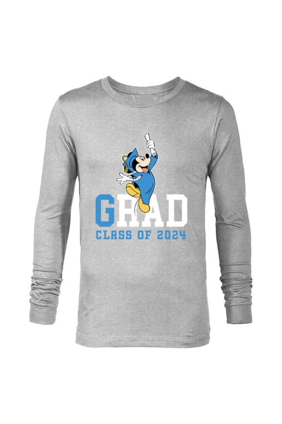 Mickey Mouse 2024 Graduation Class of ’24 Rad Grad - Long Sleeve T-Shirt for Men - Customized-Athletic Heather