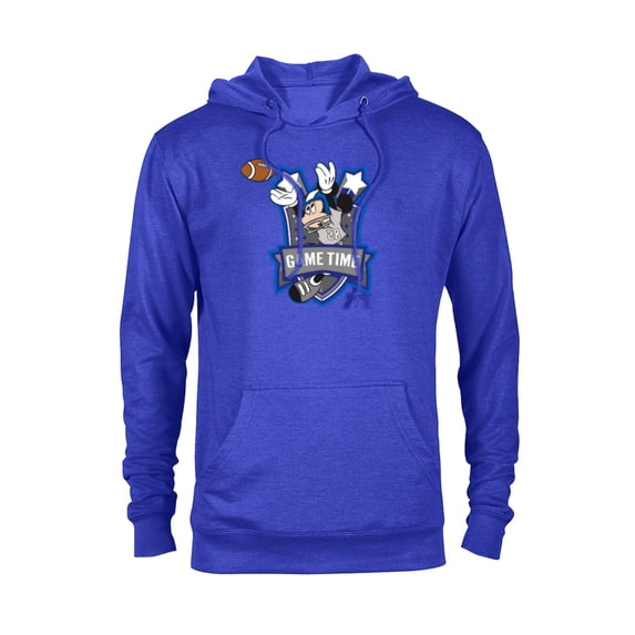 Disney Mickey Mouse #28 Game Time Football Catch Sports - Pullover Hoodie for Adults - Customized-Royal
