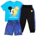 thumbnail image 1 of Disney Mickey Mouse 28 T-Shirt Boys Sweatpants Athletic Shorts 3-Piece Set for Kids and Toddlers (Size 2T-4T), 1 of 11