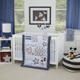 thumbnail image 1 of Disney Mickey Mouse 3-Piece Crib Bedding Set, Crib, Blue, Timeless Mickey Collection, 1 of 8