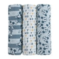 thumbnail image 1 of Disney Mickey Mouse 3 Piece Muslin Swaddle Baby Blankets, 1 of 1