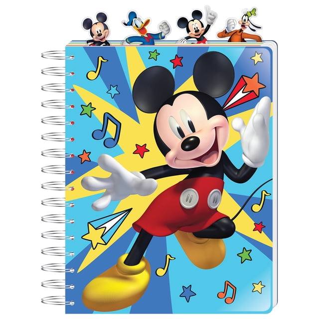 Disney Mickey Mouse 4tab Journal Walmart Business Supplies