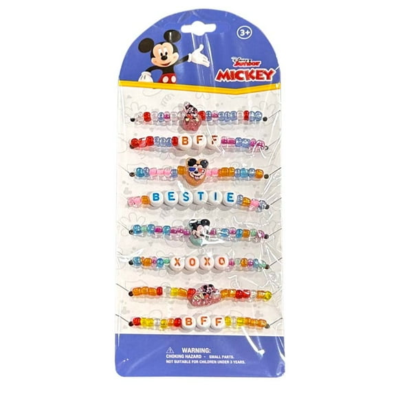 Disney Mickey Mouse 8pk Bracelets on Card, boys, kid, party favors