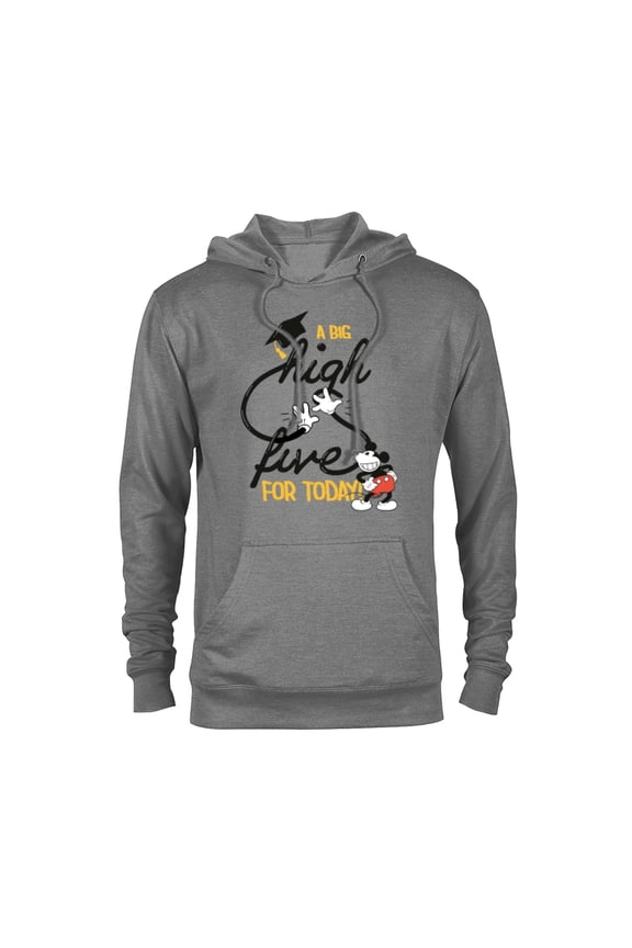 Mickey Mouse A Big High Five for Today Graduation - Pullover Hoodie for Adults - Customized-Graphite Heather