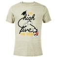 thumbnail image 1 of Disney Mickey Mouse A Big High Five for Today Graduation - Short Sleeve Blended T-Shirt for Adults - Customized-Yellow, 1 of 5