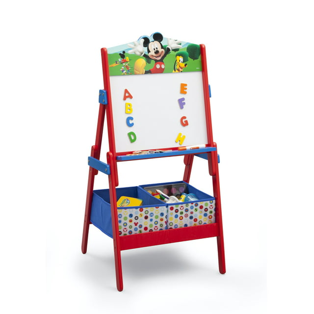 Disney Mickey Mouse Activity Easel with Storage by Delta Children, Greenguard Gold Certified
