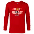 thumbnail image 1 of Disney Mickey Mouse Ah Not Monday - Long Sleeve T-Shirt for Men - Customized-New Red, 1 of 5