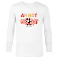 thumbnail image 1 of Disney Mickey Mouse Ah Not Monday - Long Sleeve T-Shirt for Men - Customized-White, 1 of 5