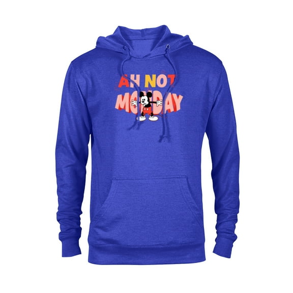 Disney Mickey Mouse Ah Not Monday - Pullover Hoodie for Adults - Customized-Royal