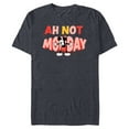 thumbnail image 1 of Disney Mickey Mouse Ah Not Monday - Short Sleeve Blended T-Shirt for Adults - Customized-Navy Heather, 1 of 5