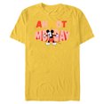 thumbnail image 1 of Disney Mickey Mouse Ah Not Monday - Short Sleeve Blended T-Shirt for Adults - Customized-Yellow, 1 of 5