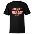 thumbnail image 1 of Disney Mickey Mouse Ah Not Monday - Short Sleeve T-Shirt for Kids - Customized-Black, 1 of 5