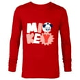thumbnail image 1 of Disney Mickey Mouse All Smiles - Long Sleeve T-Shirt for Men - Customized-New Red, 1 of 5