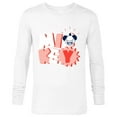 thumbnail image 1 of Disney Mickey Mouse All Smiles - Long Sleeve T-Shirt for Men - Customized-White, 1 of 5