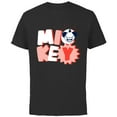 thumbnail image 1 of Disney Mickey Mouse All Smiles - Short Sleeve Cotton T-Shirt for Adults - Customized-Black, 1 of 5