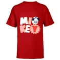 thumbnail image 1 of Disney Mickey Mouse All Smiles - Short Sleeve T-Shirt for Kids - Customized-Red, 1 of 5