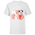 thumbnail image 1 of Disney Mickey Mouse All Smiles - Short Sleeve T-Shirt for Kids - Customized-White, 1 of 5