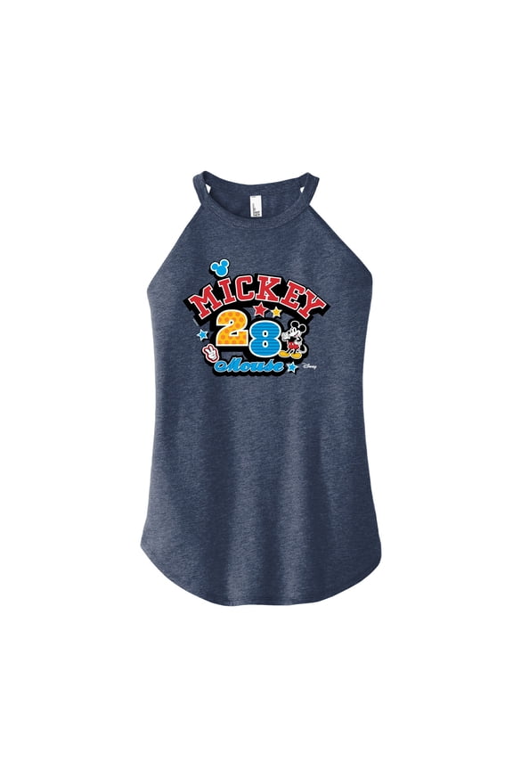 - Mickey Mouse - All Star on Mickey's Team - Juniors High Neck Tank Top