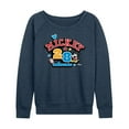 thumbnail image 1 of Disney - Mickey Mouse - All Star on Mickey's Team - Women's Lightweight French Terry Long Sleeve Shirt, 1 of 4