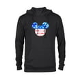 thumbnail image 1 of Disney Mickey Mouse American Flag Tie Dye - Pullover Hoodie for Adults - Customized-Black, 1 of 5