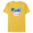 thumbnail image 1 of Disney Mickey Mouse American Flag Tie Dye - Short Sleeve Blended T-Shirt for Adults - Customized-Yellow, 1 of 5