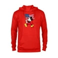 thumbnail image 1 of Disney Mickey Mouse Americana Flag - Pullover Hoodie for Adults - Customized-Red Heather, 1 of 5