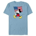 thumbnail image 1 of Disney Mickey Mouse Americana Flag - Short Sleeve Blended T-Shirt for Adults - Customized-Ocean Blue, 1 of 5