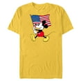 thumbnail image 1 of Disney Mickey Mouse Americana Flag - Short Sleeve Blended T-Shirt for Adults - Customized-Yellow, 1 of 5