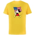 thumbnail image 1 of Disney Mickey Mouse Americana Flag - Short Sleeve Cotton T-Shirt for Adults - Customized-Yellow, 1 of 5
