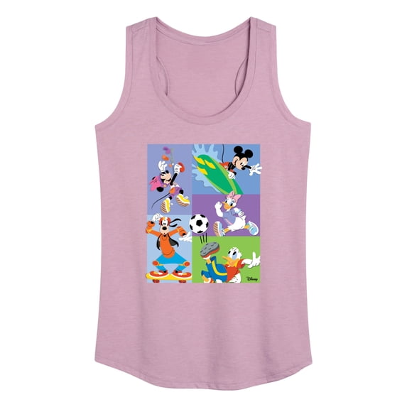 Disney - Mickey Mouse And Friends Sports Women's Graphic Racerback Tank
