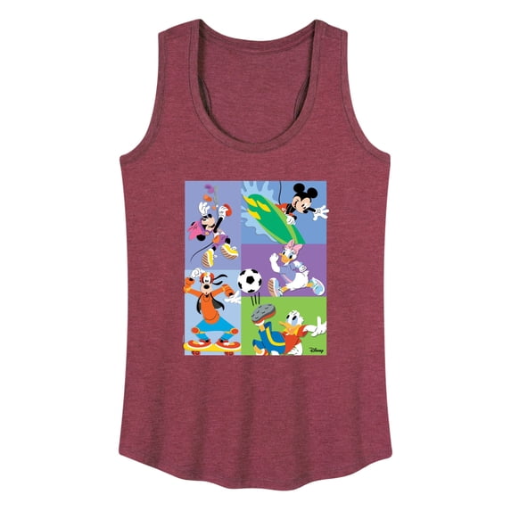 Disney - Mickey Mouse And Friends Sports Women's Graphic Racerback Tank
