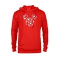 thumbnail image 1 of Disney Mickey Mouse April Birth Month Birthstone & Flowers - Pullover Hoodie for Adults - Customized-Red, 1 of 5