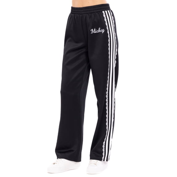 Disney Mickey Mouse Women's Athletic Track Pants Jet Black