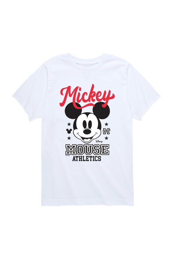 - Mickey Mouse Athletics - Youth Boys Short Sleeve Graphic T-Shirt