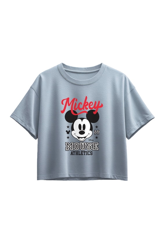 - Mickey Mouse Athletics - Youth Girls Boxy T-Shirt