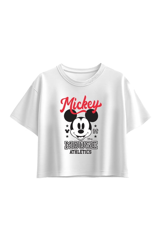 - Mickey Mouse Athletics - Youth Girls Boxy T-Shirt