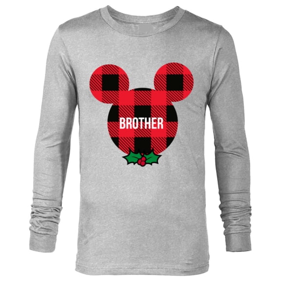 Disney Mickey Mouse BROTHER Holiday Family - Long Sleeve T-Shirt for Men - Customized-Athletic Heather