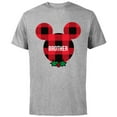 thumbnail image 1 of Disney Mickey Mouse BROTHER Holiday Family - Short Sleeve Cotton T-Shirt for Adults - Customized-Athletic Heather, 1 of 5