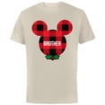 thumbnail image 1 of Disney Mickey Mouse BROTHER Holiday Family - Short Sleeve Cotton T-Shirt for Adults - Customized-Natural, 1 of 5