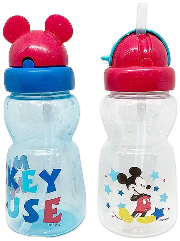 Disney Mickey Mouse Baby Boys' 2-Pack 11 Oz. Straw Sipper Cups - aqua/multi, one size