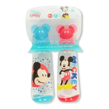 Disney Mickey Mouse Baby Boys' 2-Pack 9 Oz. Baby Bottles - aqua/multi, one size